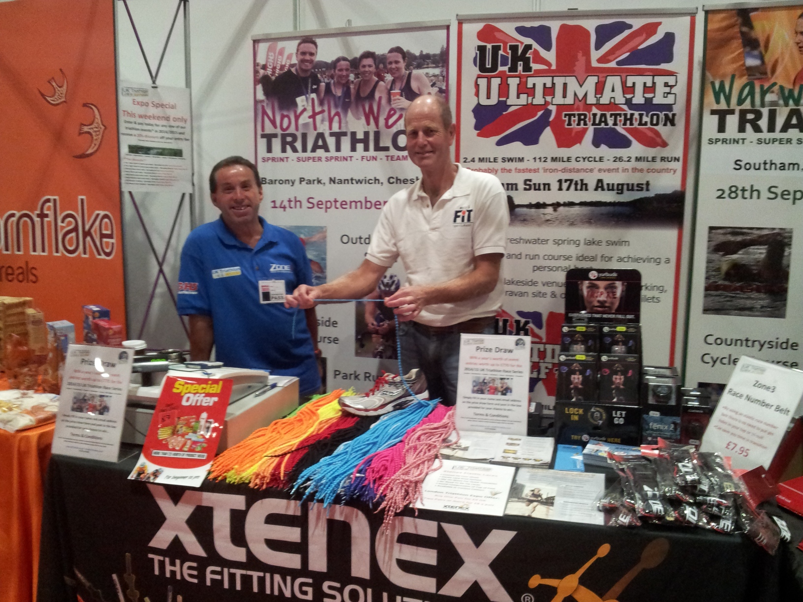 Xtenex Laces and Headsweats on at all UK Triathlon Events 2019